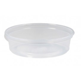 #SIND-1400-PCR-D101-2 Caserole din PP, transparente, rotunde, cu capac separat, 125 cc, D101 mm