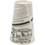 #COF-0200-CRTP1 Pahare din carton cu perete simplu, ziar, Ø 80 mm, 10oz