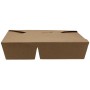 #CTR-CRTKN-1400 Meniuri din carton cu 4 clapete,  kraft natur, M1000-2C