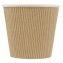 #CTR-CRT-1300-D114 Boluri din carton rippled, kraft natur + alb, Ø 114 mm, 600cc