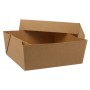 #GLT-1400-CSB Caserole din carton + capac cu fereastra, kraft natur, L135 - H50