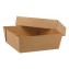 #GLT-1400-CSB Caserole din carton + capac cu fereastra, kraft natur, L115 - H40