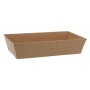 #CTR-CRTKN-1400-085X155 Caserole din carton pentru sushi, kraft natur,   85X155 - H34