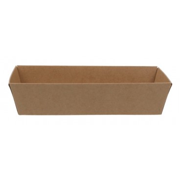 #CTR-CRTKN-1400-085X155 Caserole din carton pentru sushi, kraft natur,   85X155 - H34