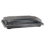 #CTR-SSH-1400 Caserole sushi negre din PET, drp. 138 x 221 x 20 mm