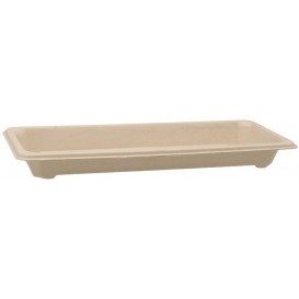 @BIO-1400-M092 Caserole biodegradabile din trestie de zahar, pentru sushi, natur, M092