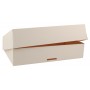 3600 Cutii din carton ALBE, capac atasat, 280 x 200 x 60 mm