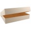 3600 Cutii din carton ALBE, capac atasat, 350 x 260 x 60 mm