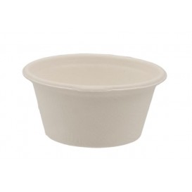 1200-D62 Cupe biodegradabile din trestie de zahar, albe, D62, 60cc
