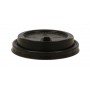 #COF-0200-CRT-Z01 Capace din PP, negre cu orificiu pentru bauturi calde, D80 mm