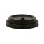 #COF-0200-CRT-Z01 Capace din PP, negre cu orificiu pentru bauturi calde, D80 mm