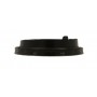 #COF-0200-CRT-Z01 Capace din PP, negre cu orificiu pentru bauturi calde, D80 mm