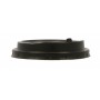 #COF-0200-CRT-Z01 Capace din PP, negre cu orificiu pentru bauturi calde, D90 mm