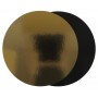 #GLT-3800 Discuri din carton, floare, auriu + negru, M280