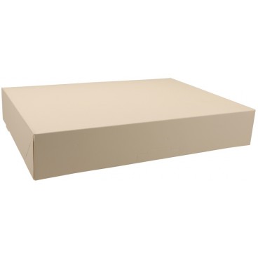 3600 Cutii din carton ALBE, capac atasat, 350 x 260 x 60 mm