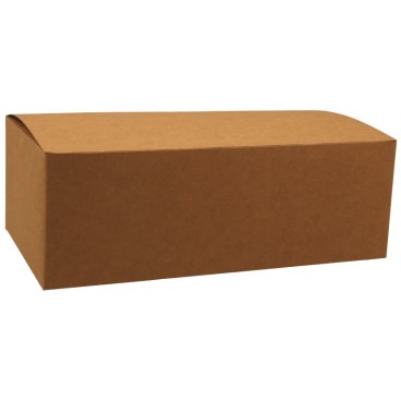 Meniuri din carton cu clapeta, kraft natur, 225 x 116 x 74 mm