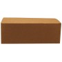 Meniuri din carton cu clapeta, kraft natur, 225 x 116 x 74 mm