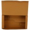 Meniuri din carton cu clapeta, kraft natur, 225 x 116 x 74 mm