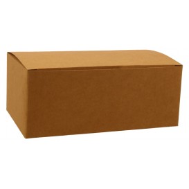 #SKNLB-1400 Meniuri din carton cu clapeta, kraft natur, 175 x 105 x 70 mm