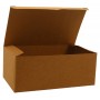 Meniuri din carton cu clapeta, kraft natur, 175 x 105 x 70 mm