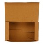 Meniuri din carton cu clapeta, kraft natur,   145 x 85 x 60 mm