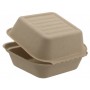 #CTR-BIO-1400 Caserole BIO natur, burger, 150 x 155 x 85 mm, 460cc