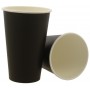 #COF-0200-CRT-P1 Pahare din carton cu perete simplu, negru,  M010 - 10 oz,  D80 mm