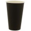 #COF-0200-CRT-P1 Pahare din carton cu perete simplu, negru,  M010 - 10 oz,  D80 mm