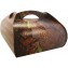 #GLT-3600 Cutii tort cu maner din carton, #CHOCO + AUR, CT4, M0300