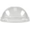 Capace din PET,   Ø 74 mm, dome, cu gaura, transparente