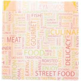 #CTR-CRTSTF-2900 Pungi din hartie rezistenta la grasimi, 110 + 40 x 110 mm, street food