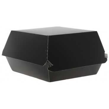 Caserole din carton pentru burger, 120 x 120 x 85 mm, negre