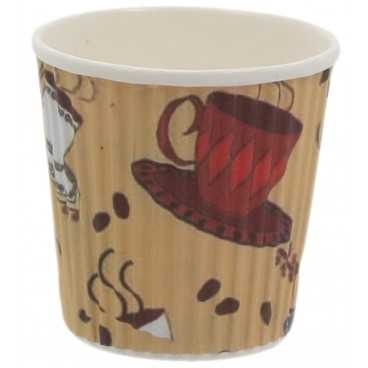 0200-CRTP3 Pahare din carton 4oz rippled TEACUP /50 20/BX