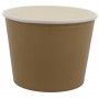 1300-04CS Boluri din carton tip bucket, kraft natur + alb, Ø 187 mm, 2550cc