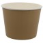 1300-04CS Boluri din carton tip bucket, kraft natur + alb, Ø 187 mm, 2550cc