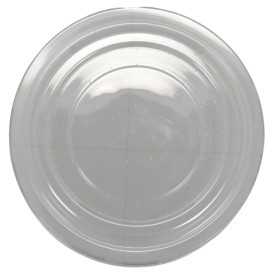 #CTR-CRT-1300-C Capace din PET, transparente, dome, fara gaura, D142 mm