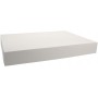 3700CA Cutie din carton cu capac atasat, 460 x 350 x 60 mm, piele alba