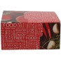 Meniuri din carton cu clapeta, 130 x 130 x 62 mm, street food