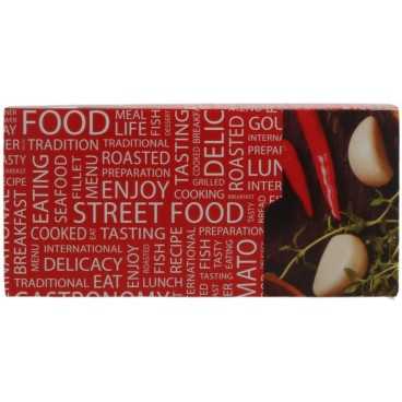 Meniuri din carton cu clapeta, 130 x 130 x 62 mm, street food