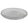 Capace din PET, deli container, Ø 117 mm, plate, transparente