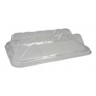 Capace transparente din PET, drept., dome, 345 x 240 x 63 mm