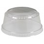 1200PET-CS-D98C Capace din PET, transparente, dome, fara gaura,   Ø 98 mm