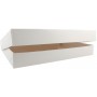 3700CA Cutie din carton cu capac atasat, 460 x 350 x 60 mm, piele alba