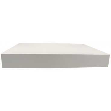 3700CA Cutie din carton cu capac atasat, 460 x 350 x 60 mm, piele alba