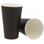 0200-CRTP1 Pahare din carton cu perete simplu, negru,  M 16 - 16 oz,  Ø 90 mm