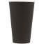 0200-CRTP1 Pahare din carton cu perete simplu, negru,  M 16 - 16 oz,  Ø 90 mm