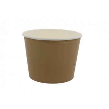 1300-04CS Boluri din carton tip bucket, kraft natur + alb, D187 mm, 2550cc