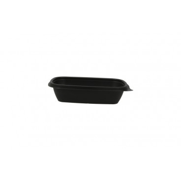 #CTR-PLS-1400-200130 Caserole din PP, negre, drept., 200 x 130 x 40 mm, 1C, 500 cc