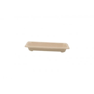 @BIO-1400-M089 Caserole biodegradabile din trestie de zahar, pentru sushi, natur, M089