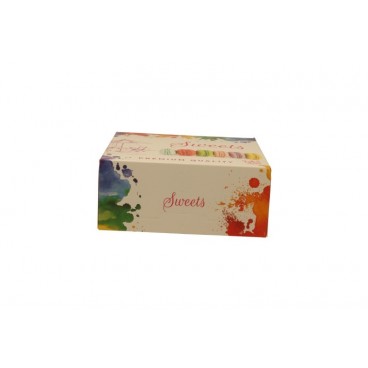 3700 Cutii prajituri din carton, #SWEETS, capac atasat, M0140